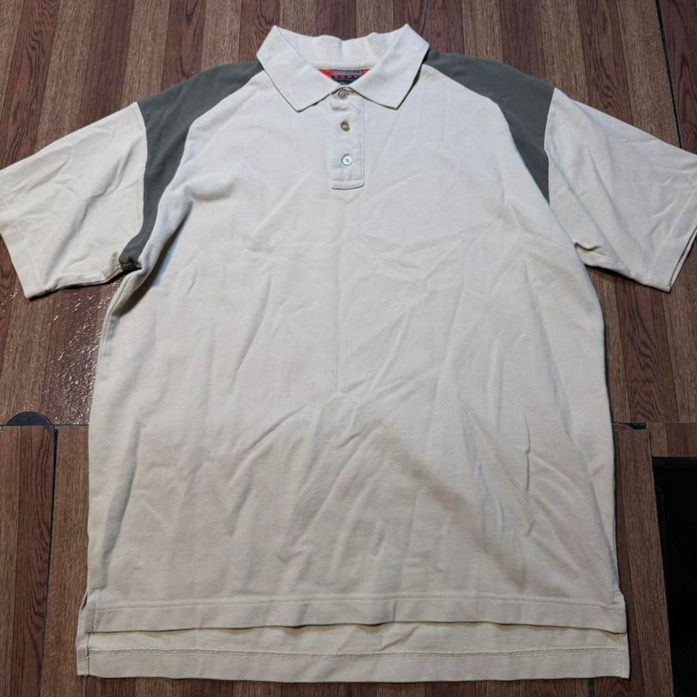 Vans Vintage Beige Retro Sportswear Polo Button Shirt Large
